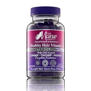 THE MANE CHOICE MANETABOLISM Plus Healthy Hair Growth Vitamins - Complete Nutrition Supplements for Longer