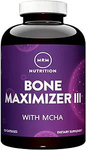 MRM Nutrition Bone Maximizer® III | with MCHA + Vitamin D3 + Vitamin K2 | Bone Health | High Potency | Key Vitamins and Minerals for Bones | 50 Servings