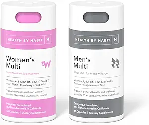 Health By Habit His & Hers Kit - Men's Multi Supplement (60 Capsules) & Women's Multi Supplement (60 Capsules)