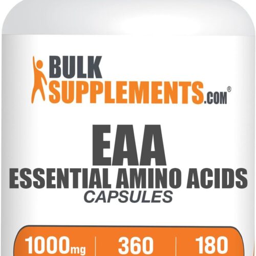 BULKSUPPLEMENTS.COM Essential Amino Acids Capsules - EAA Capsules