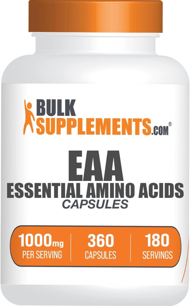 BULKSUPPLEMENTS.COM Essential Amino Acids Capsules - EAA Capsules