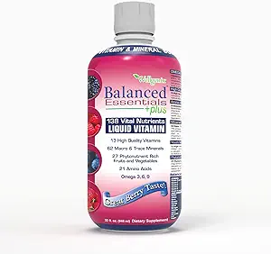 Wellgenix Balanced Essentials Plus New Formula - Liquid Multivitamin Supplement for Men & Women