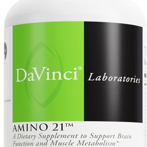 DAVINCI Labs Amino 21 - Supports Brain Function & Muscle Metabolism* - Amino Acid Dietary Supplement with L-Glutamine