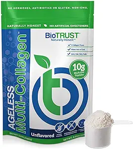 BioTrust Ageless Multi Collagen Peptides Powder – 5 Types (I