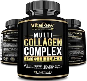 Collagen Pills 1800 mg - Multi Collagen Supplements (Types I