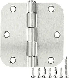 Rounded Door Hinges 3-1/2" x 3.5 inch