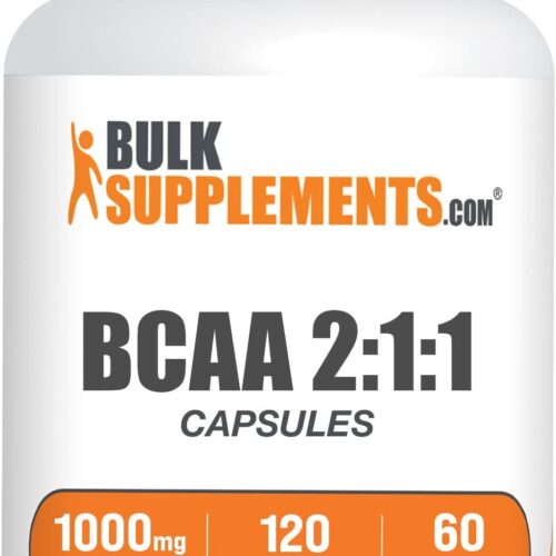 BULKSUPPLEMENTS.COM BCAA 2:1:1 Capsules - Branched Chain Amino Acids