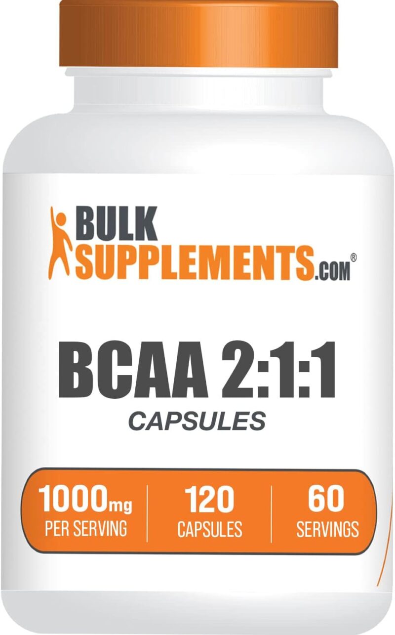 BULKSUPPLEMENTS.COM BCAA 2:1:1 Capsules - Branched Chain Amino Acids