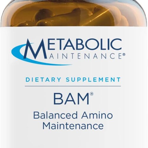 Metabolic Maintenance BAM Balanced Amino Maintenance - Essential Amino Acids Supplement - Free-Form Amino Acid Complex for Energy + Brain Support (180 Capsules)