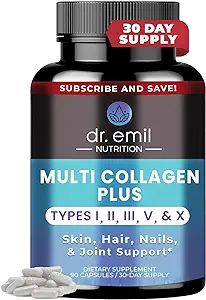 DR EMIL NUTRITION Multi Collagen Pills - Collagen Supplements to Support Hair