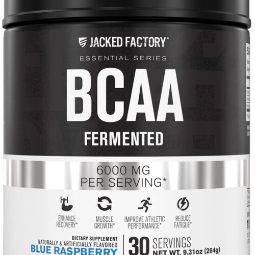 BCAA Powder (Fermented) - 6g Branched Chain Essential Amino Acid Supplement for Improved Muscle Recovery