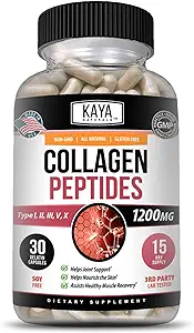 Kaya Naturals Multi Collagen Peptides Complex Powder for Women and Man