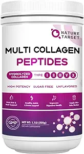 NATURE TARGET Multi Collagen Peptides Powder - Type I