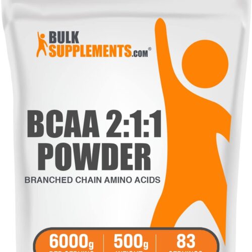 BULKSUPPLEMENTS.COM BCAA 2:1:1 Powder - Branched Chain Amino Acids. BCAA Powder