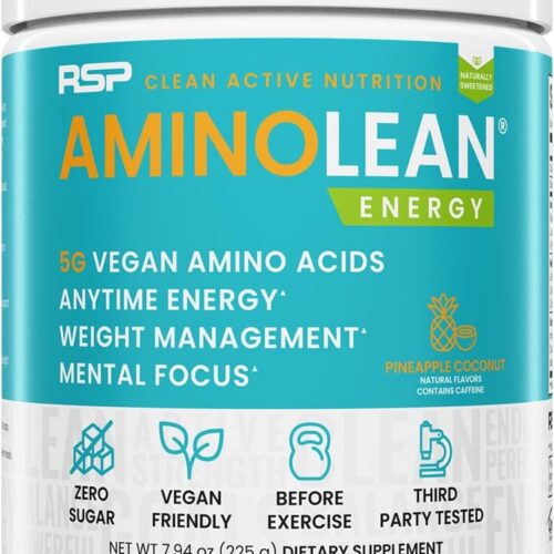 RSP Vegan AminoLean – All-in-One Natural Pre Workout