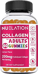 200mg Hydrolyzed Gummy Collagen for Women & Men. 2500mcg Biotin Gummies with 5mg Vitamin E