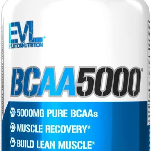 BCAAs Amino Acids Supplement for Men - EVL 2:1:1 5g BCAA Capsules for Post Workout Recovery and Lean Muscle Builder for Men - BCAA5000 Branched Chain Amino Acids Nutritional Supplement - 30 Servings