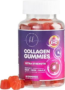 Collagen Peptides Gummies for Women & Men - Collagen Protein with Biotin