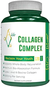 AlcheVita Multi-Collagen Capsule Hydrolyzed Protein Powder Supplement - 3