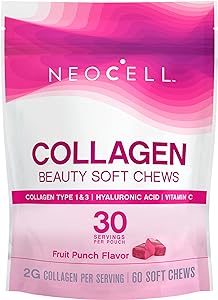 NeoCell Collagen Beauty Soft Chews with Vitamin C and Hyaluronic Acid