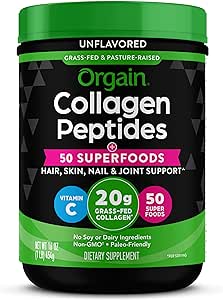 Orgain Hydrolyzed Collagen Powder + 50 Organic Superfoods