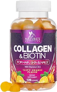 Collagen & Biotin Hair Vitamin Gummies - Extra Strength for Healthy Hair