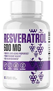 Resveratrol Pure | #1 New Resveratrol Supplement Pills w/Max Absorption for Anti-Aging