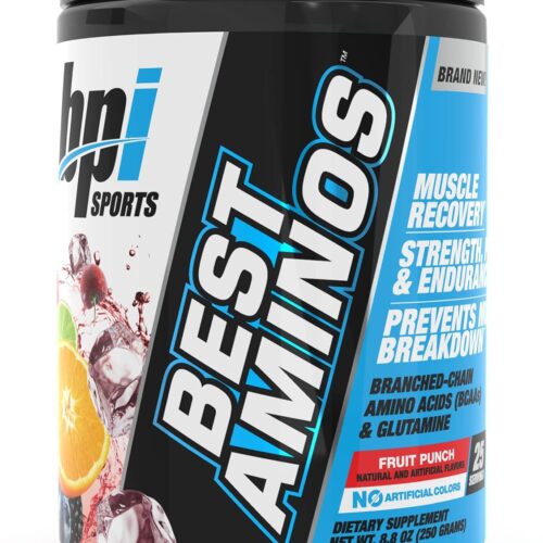 BPI Sports Best Aminos - BCAA Powder Post Workout & Glutamine Recovery Drink with Branched Chain Amino Acids for Hydration & Recovery