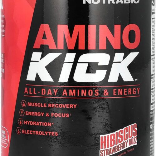 NutraBio Amino Kick - Amino Acid Energy Formula - BCAA's