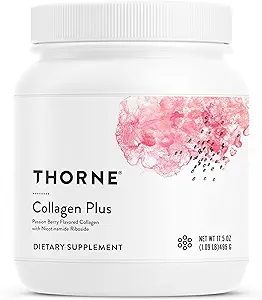 THORNE Collagen Plus - Collagen Peptides Powder with Nicotinamide Riboside and Clinically Studied Ingredients for Skin Texture and Moisture - Healthy Skin