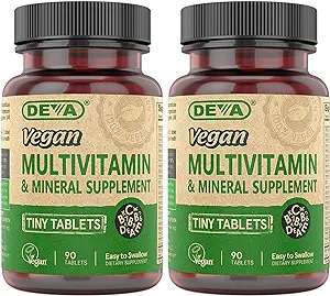 DEVA Tiny Tablets Vegan Multivitamins for Women & Men