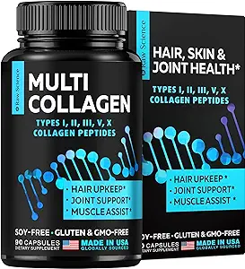 Multi Collagen Pills - Collagen Supplements for Women & Men - Bovine Collagen For Joints