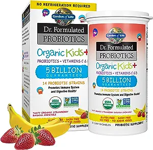 Garden of Life Dr. Formulated Probiotics Organic Kids+ plus Vitamin C & D