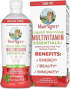 MaryRuth Organics Multivitamin Multimineral for Women Men & Kids | No Added Sugar | Vegan Liquid Vitamins for Adults & Kids | Mens