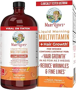 MaryRuth's Multivitamin Multimineral Supplement for Women + Hair Growth Vitamins | with Lustriva & Chromium Picolinate 1000mcg | Thicker Hair