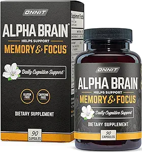 Onnit Alpha Brain Premium Nootropic Brain Supplement